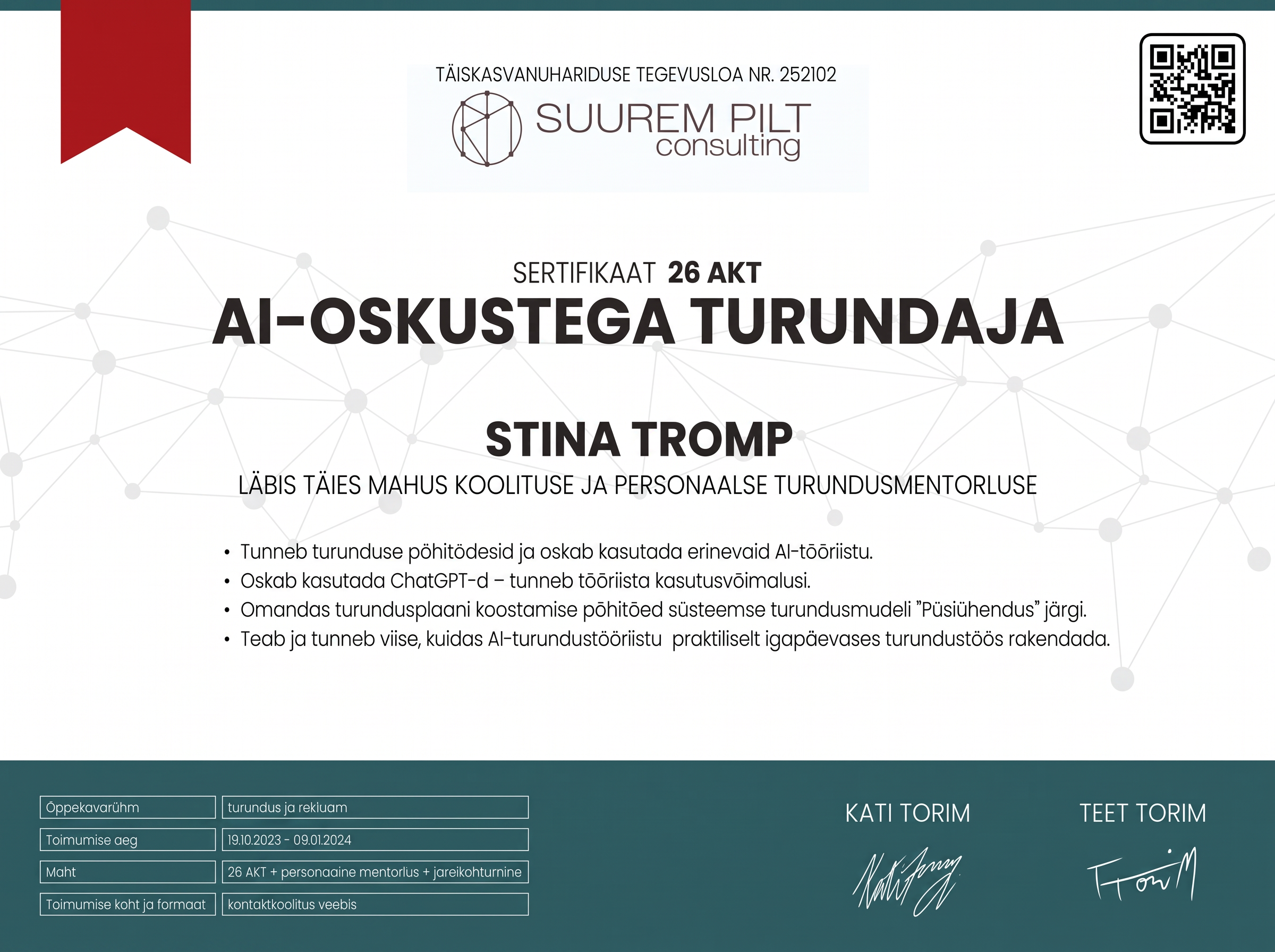 AI-oskustega turundaja – Suurem Pilt, Teet Torim ja Kati Torim
